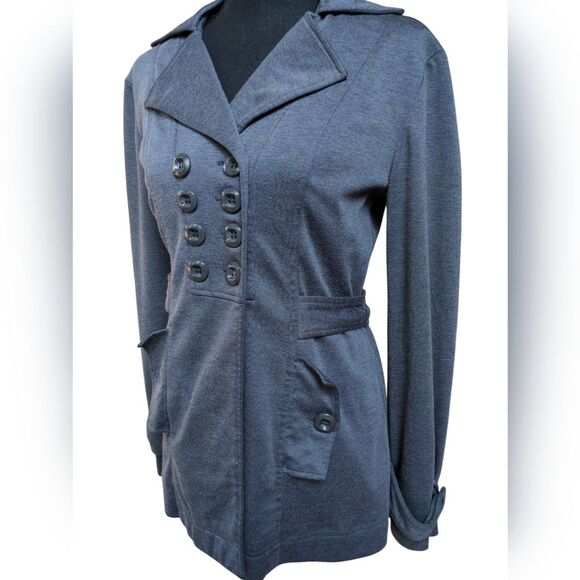 Heart Soul Gray Double-Breasted Jacket (Size M) - Picture 1 of 6
